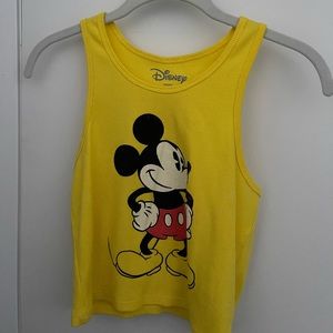 yellow mickey mouse racer back